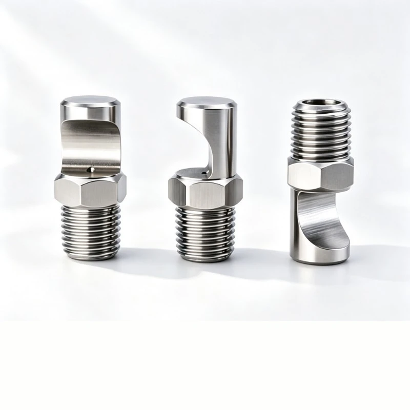 K Series Wide Angle Flat Fan Spray Nozzle Stainless Steel Uniform Distribution Medium Impact for Industrial Cleaning Cooling