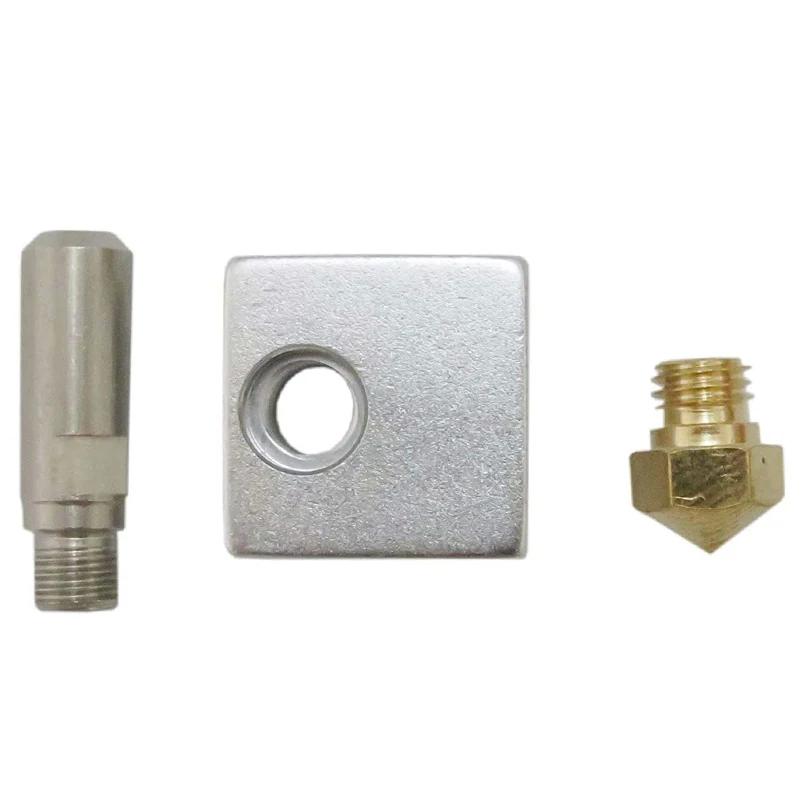 RISE-MK10 hotend kit für 3d drucker m7 messing düse und kehle mit ptfe rohr und aluminium heiz block