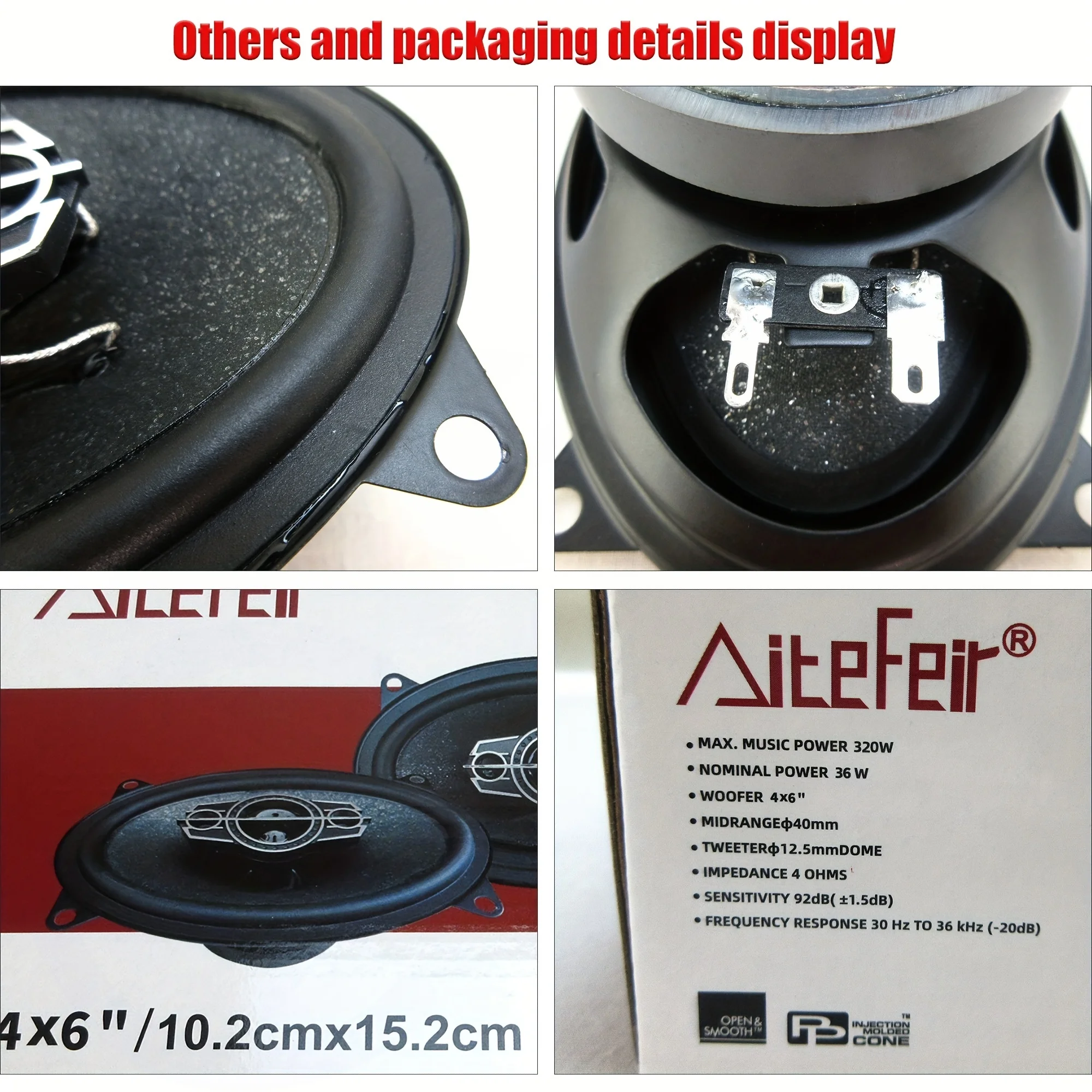 2 Pcs 4 inch 6 inch 320W 4-Way - Audio Universal Music ulasan dan harga