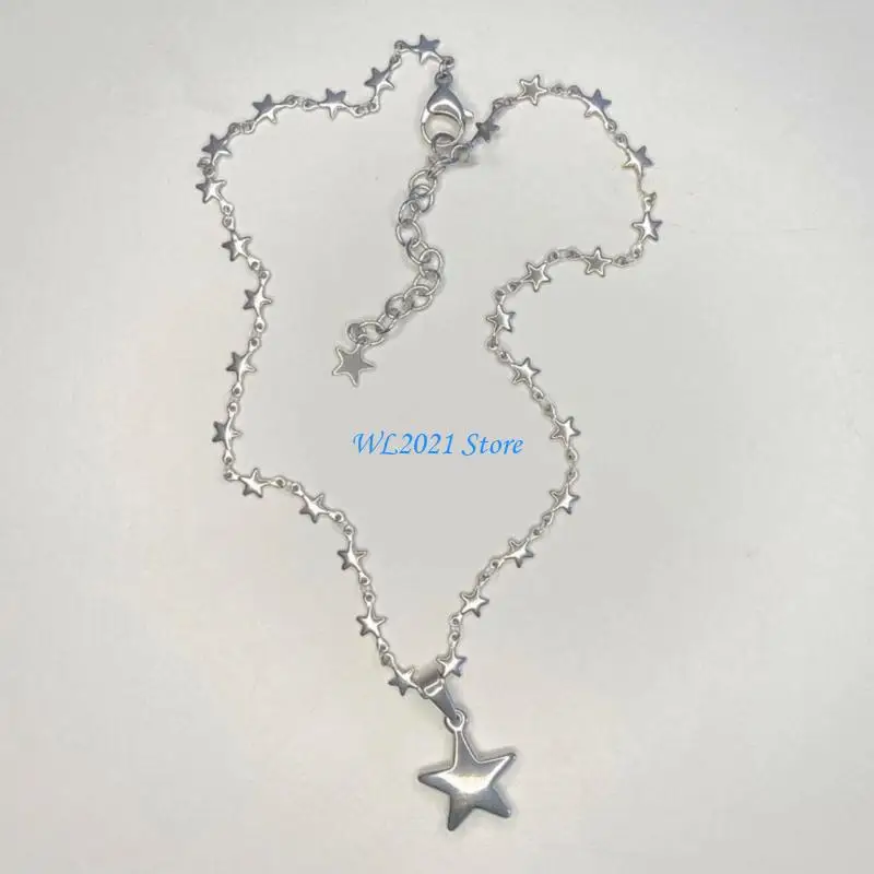 G5GC Houndes House Star Necklace Necklace Netclace Female Enterment Carlearbone Chain Korean