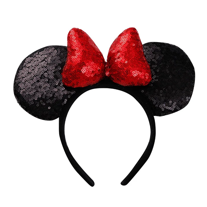 Big Size Classic Bow Mouse Ears Headband Women Party Girl Hairband Hot Festival Park Trip DIY Hair Accessories