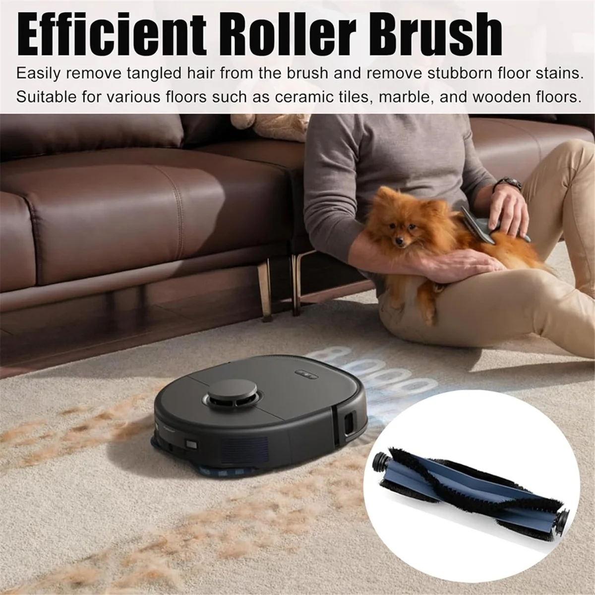 Vacuum Accessories Compatible for X10 Pro Omni Robot Vacuum Main Brush Side Brush Filter Mop Cloth Dust Bag