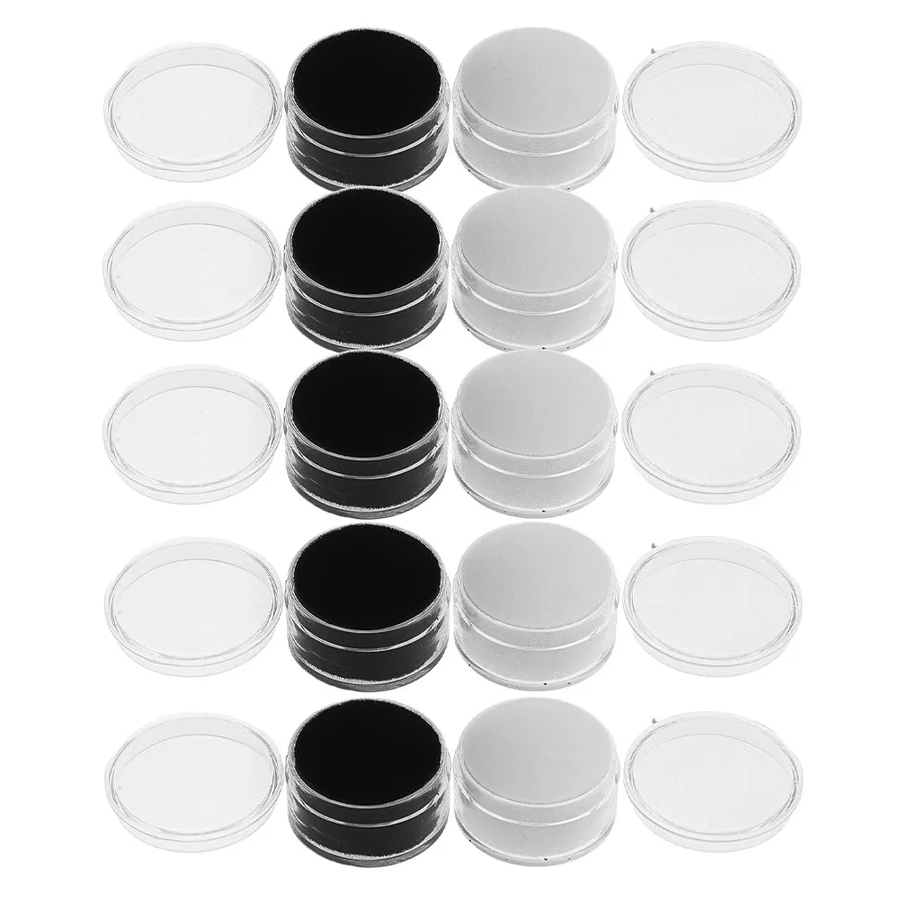 10Pcs Present Ready Jewelry Storage Box Plastic Display Case with Clear Lid for Gemstones Earrings Rings