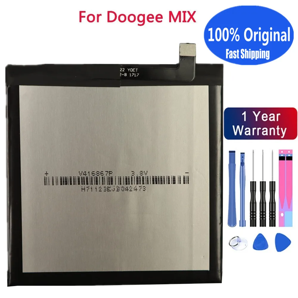 

2023 Years 100% Original Battery For Doogee mix 3380mAh Mobile Smart Phone High Quality Replacement Batteries Bateria In Stock