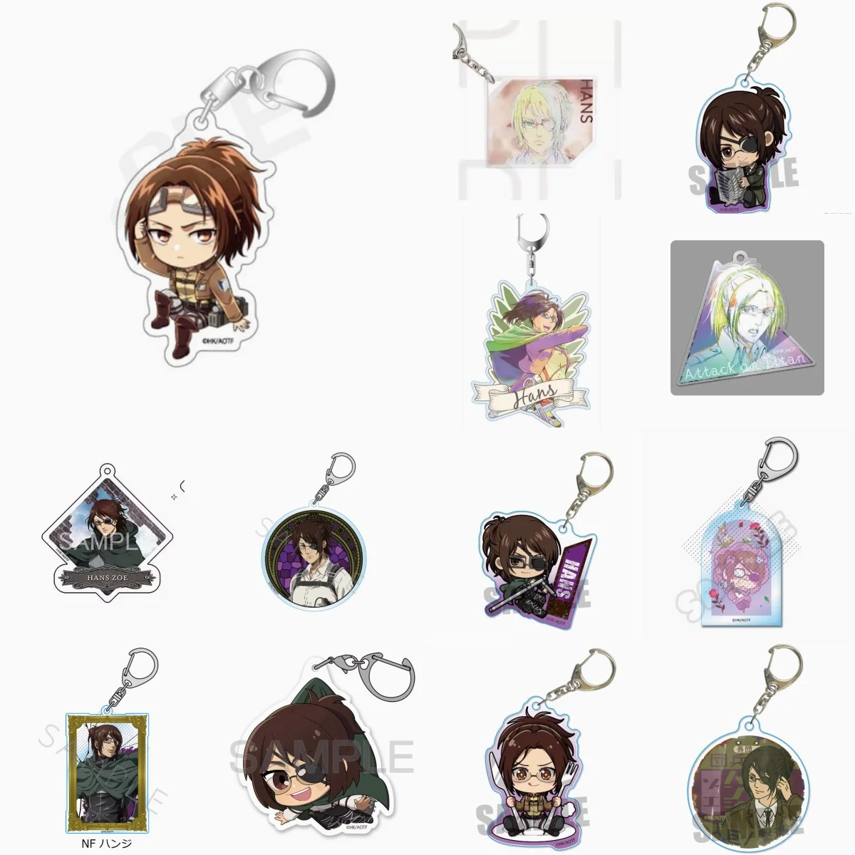 41 estilos Anime Hans Zoe Hanji llavero muñeca juego Hange Zoë acrílico llavero colgante para regalo