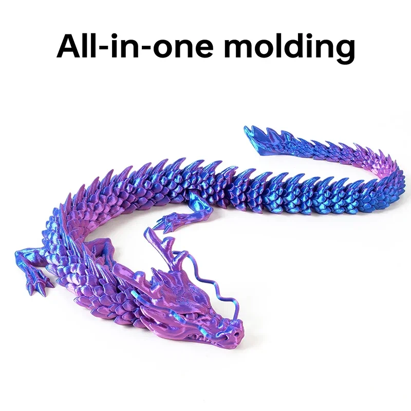 New 30cm 3D printed Chinese dragon Shenlong crafts ornamentsToy joint movable dragon Model Home Office Decoration Decor Gifts