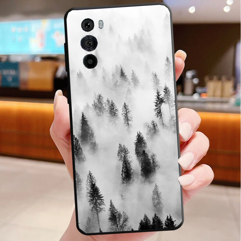 

Case For Motorola Edge 50 40 Pro 60 50 40 30 Ultra Neo Fusion Moto G85 G72 G53 G54 G84 G13 G32 Snow Mountain Nature Sceneary Art