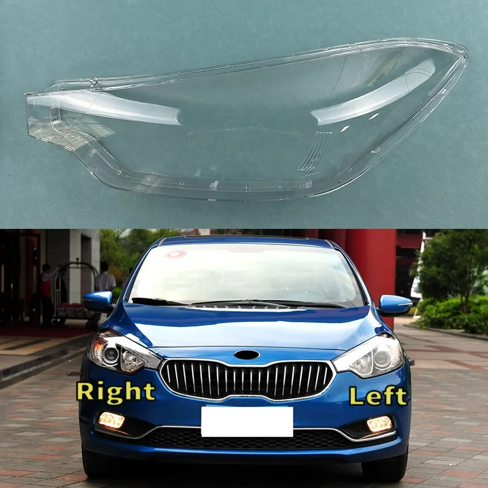 

For Kia K3 Domestic 2013 2014 2015 Headlight Cover Lamp Shade Transparent Lampshade Headlamp Shell Lens Plexiglass