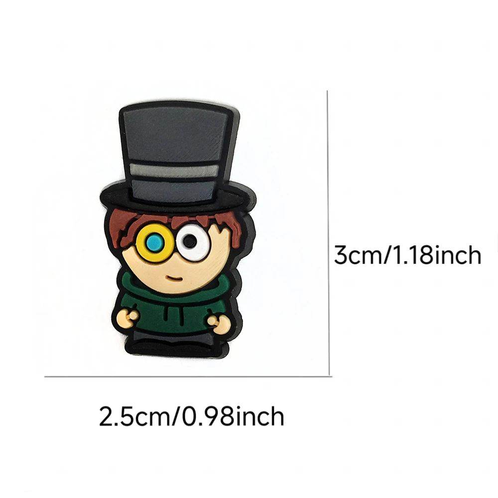 Hot Sales Cute South Cartoon Park Series PVC Shoes Accessories Fit with Hole wristbands DIY Shoe Decorations Creativity Gifts