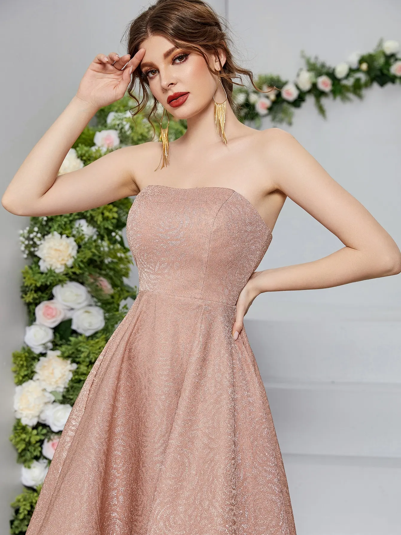Mgiacy Short back elegant evening gown ball dress Party dress Bridesmaid dress