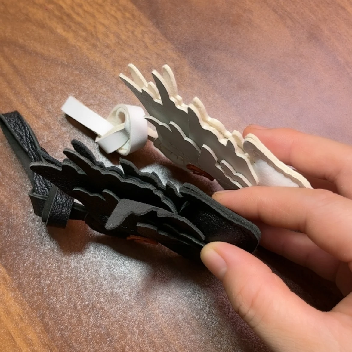 ใหม่ Handmade COW หนังน่ารัก Swan กระเป๋า Key CHAIN กระเป๋าจี้กุญแจรถสุภาพสตรีกระเป๋าอุปกรณ์เสริม DIY อุปกรณ์เสริมคู่ของขวัญ