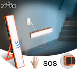 Led Induction Emergency Light, Household Outdoor Rechargeable Energy-Saving Light, Wall Mounted Portable Lighting Flashlight