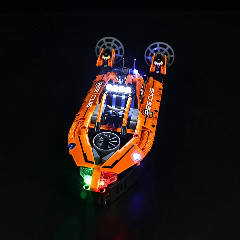 No Model Led Light Kit for 42120 Rescue Hovercraft