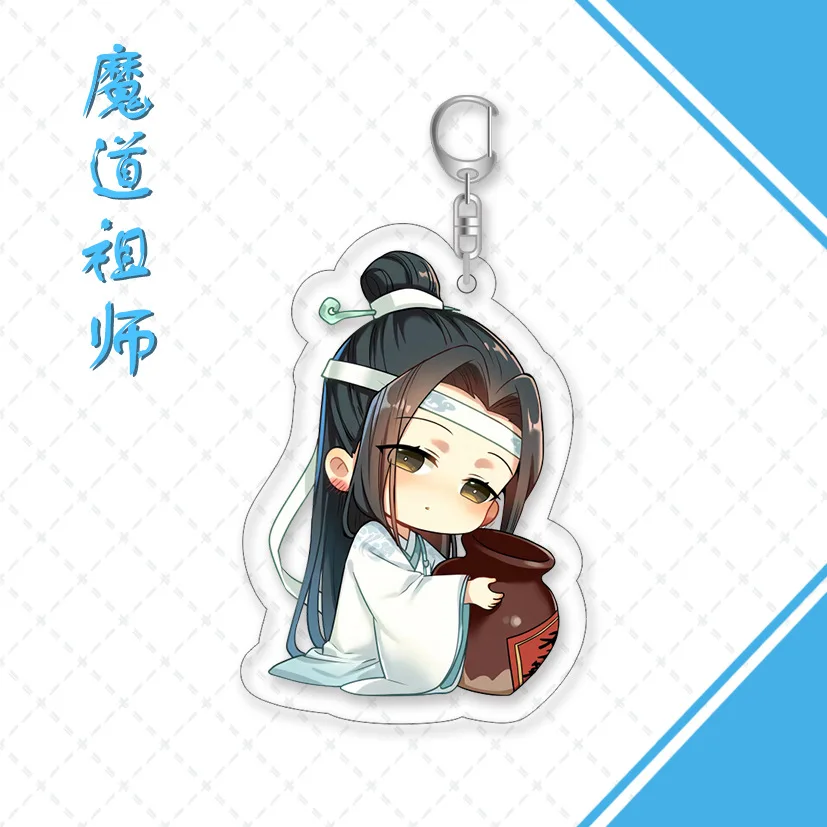 6Cm Mo Dao Zu Shi Sleutelhanger Cosplay Weiwuxian Lanwangji Sleutelhanger Chen Qing Ling Grootmeester Van Demonische Fuuny Sleutelhanger