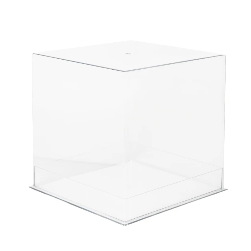 

Delicate Square Clear Acrylic Flower Box Portable Container for Event Giveaways