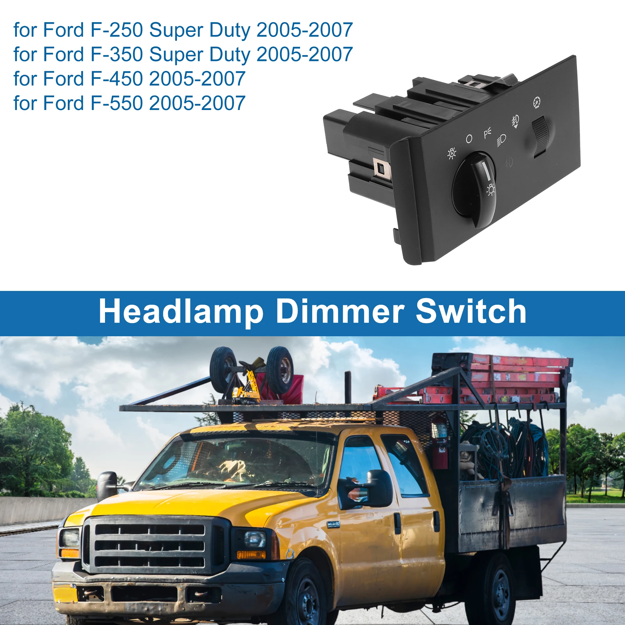 

UXCELL No.5C3Z11654FAA/HLS1150/1S9925 Переключатель фар для Ford F-250 Super Duty 2005-2007 для Ford F-350