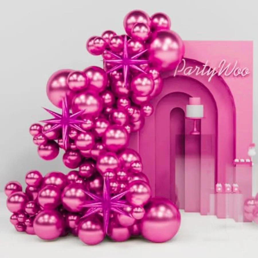 

Star s Different Sizes 18 12 10 5 Inch Pack 22 Inch Rose Spike Star Foil Mylar Arch Kit for Birthday Wedding Party Decorations