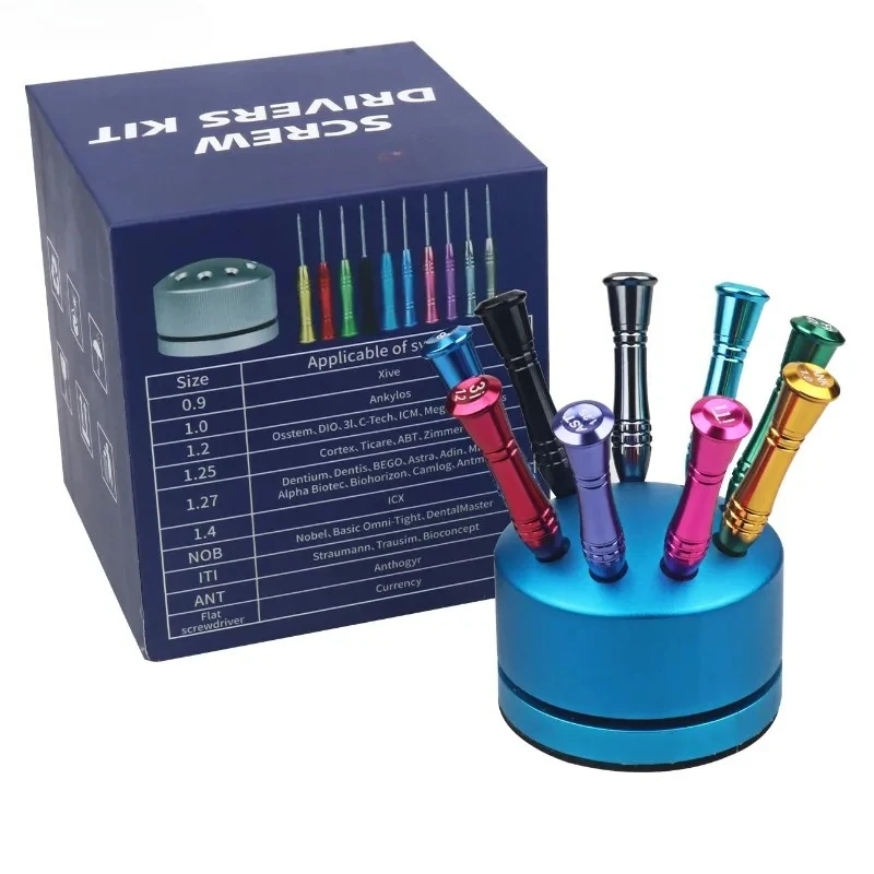 Premium Laboratory Stainless Steel Implants Screw Driver Orthodontics Dentistrys Tool Kit Micro Screwdriver Dentists Instruments