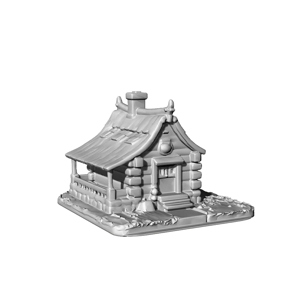 RHMG 1/-Rustiek Cottage 3D Geprint Architectonisch Model Decor Miniatuur Gebouw Voor Deskdesktop Ornament