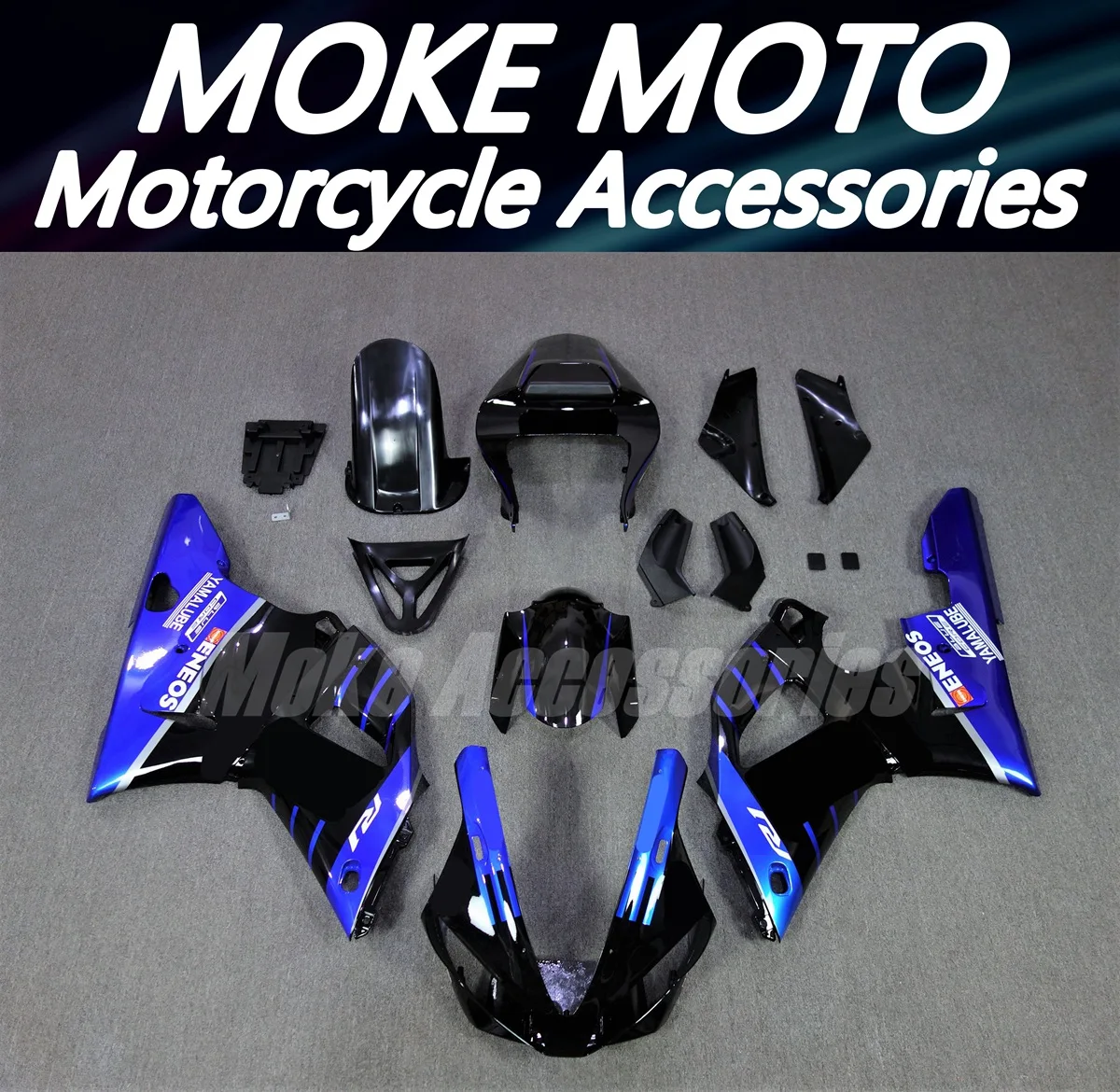 

Moke moto Motorcycle Bodywork Set For Yzf R1 2000-2001 Fairing Kit Fit High Quality Injection Green White Blue Black