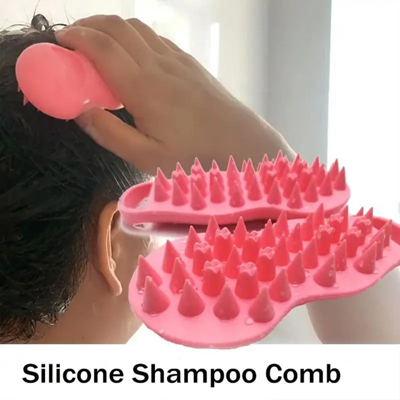 Silicone Cleaning Comb High Temperature Resistant Deep Cleaning And Massage Comb