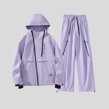 Plus Men Women Waterproof Ski Coat Jacket Fleece Lined Warm Winter Rain Jacket with Hood Mountain Snowboarding Outdoor Sports