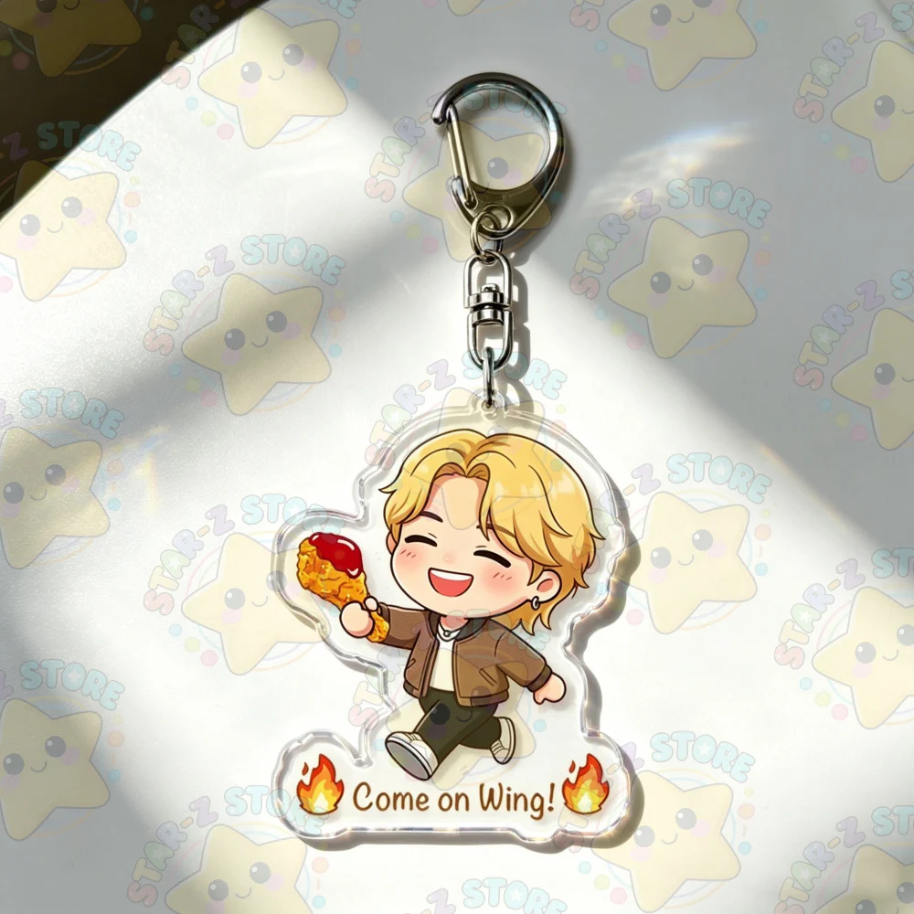 Cute Cartoon Chibi Come on Wing Keychains Jewelry Manga Game Fans Gifts