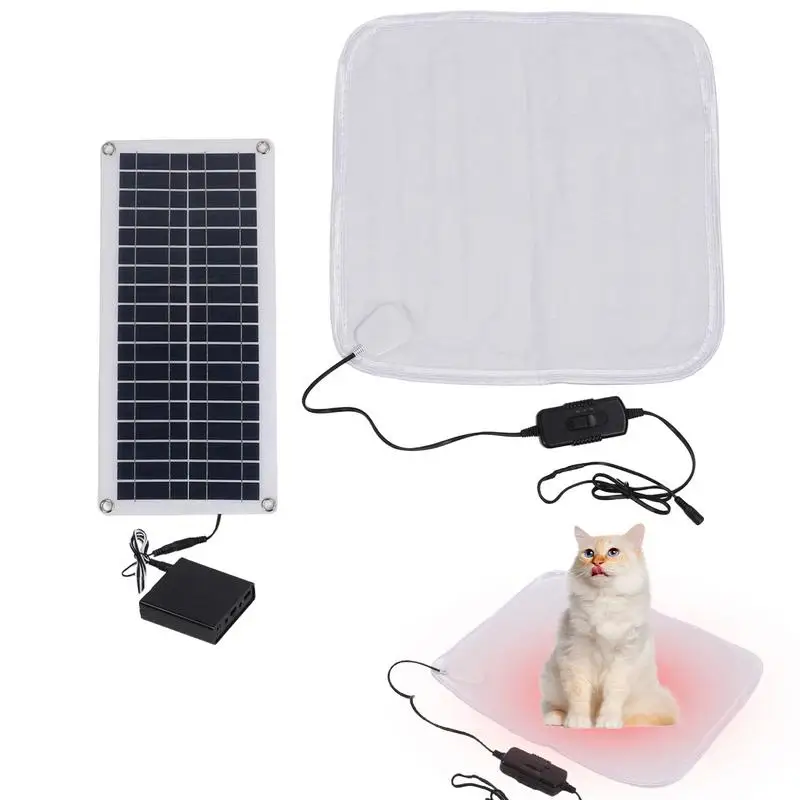 

Solar Pet Heating Pad 100w Outdoor Heated Dog And Cat Bed Adjustable Warming Cat Bed Waterproof Pet Heating Pad Extra Warm