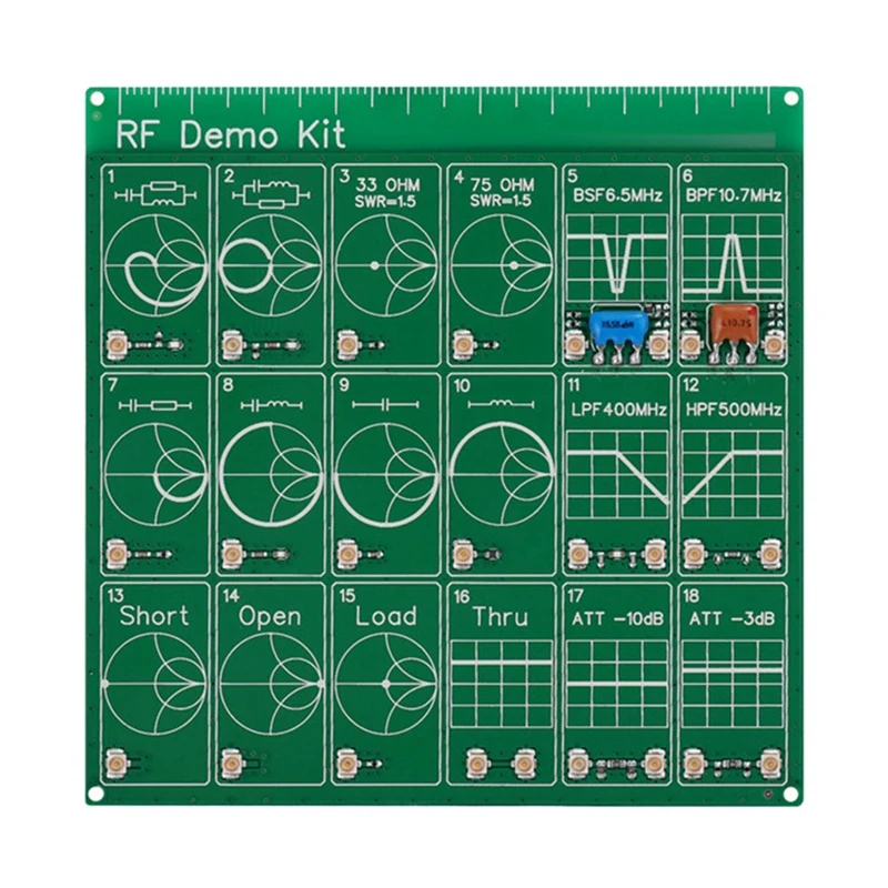 For Nanovna-F V2 Vector Network Analyzer+RF DEMO Kit Black 4.3 Inch 5000Mah 50Khz-3Ghz Antenna Analyzer HF VHF UHF VNA