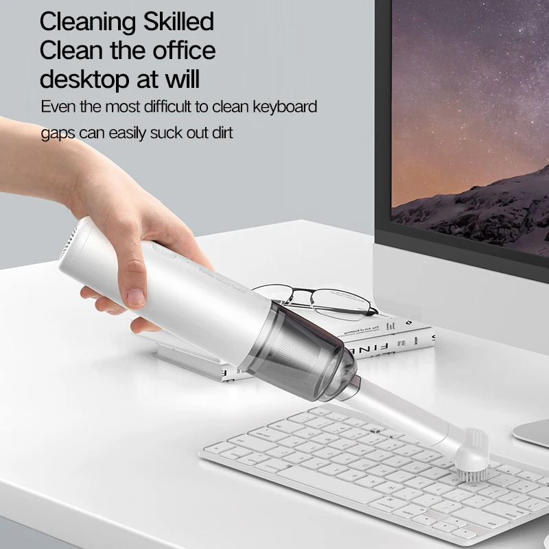 Xiaomi Youpin Car Vacuum Cleaner Metal Filter Element Portable Handheld Wireless Charging Mini High Power Brush Head Home New