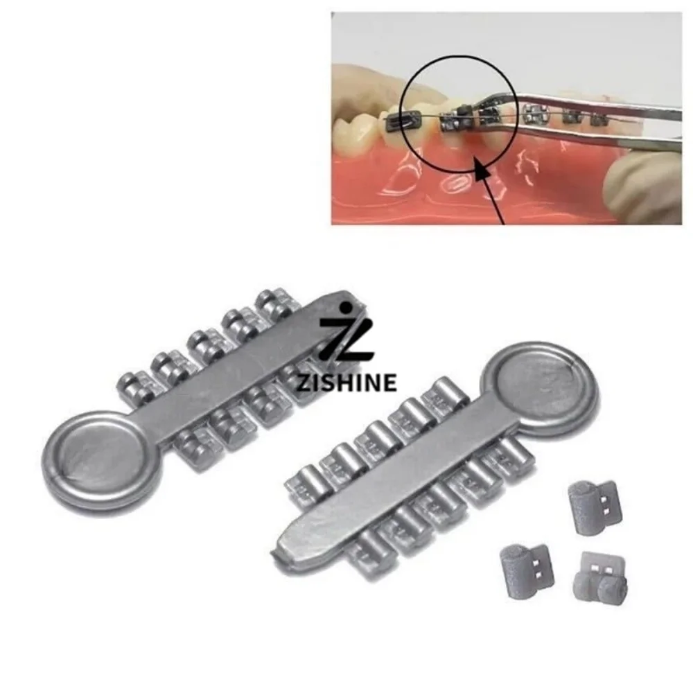 20Pcs Dental Orthodontic Rotation Wedges Elastic Torsion Pads Braces Teeth Aligning Transparent Grey Color Dentist Materials