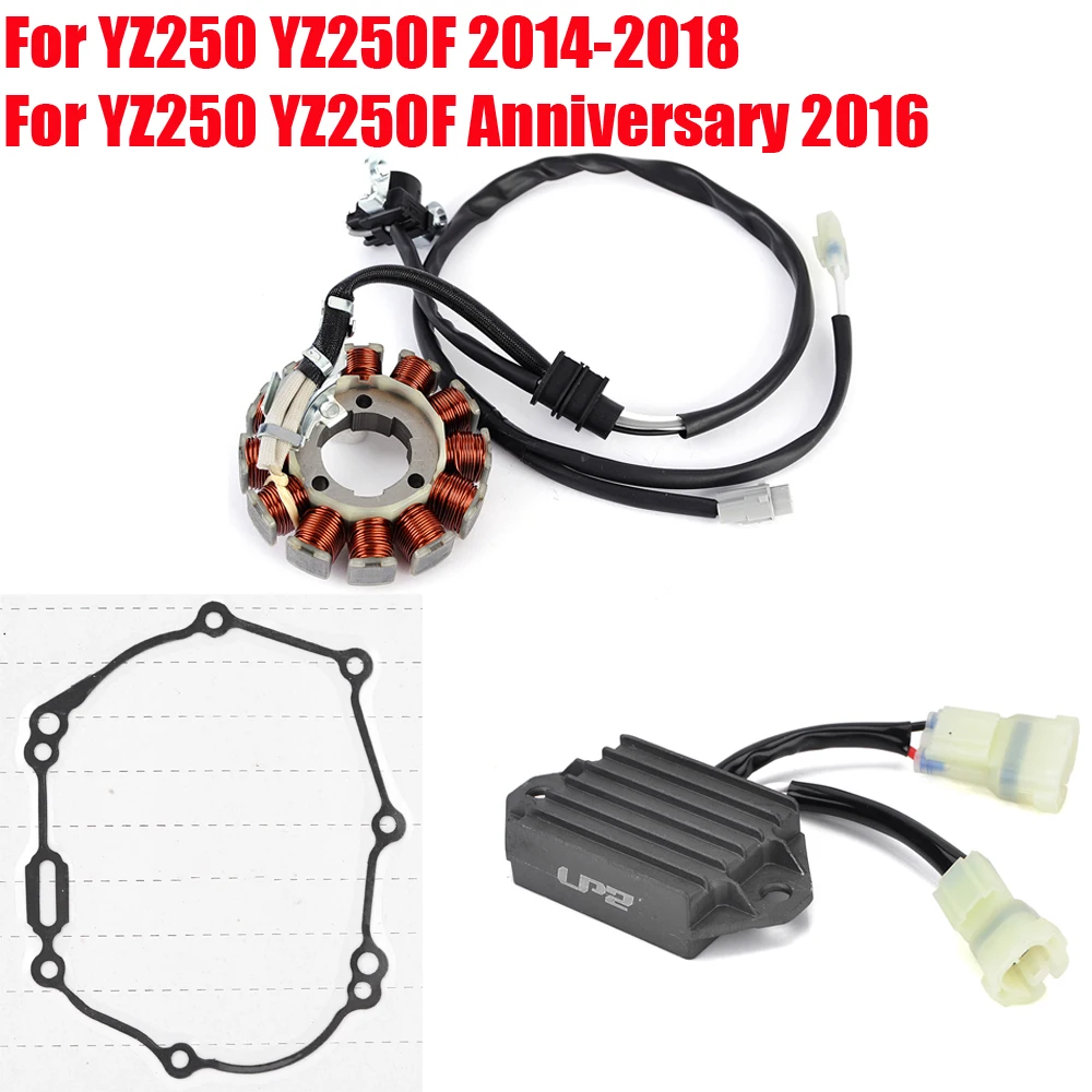 

YZ250F Regulator Rectifier Stator Coil Gasket For Yamaha YZ250 YZ 250F 2014 2015 2016 2017 2018 / YZ 250 F Anniversary 2016