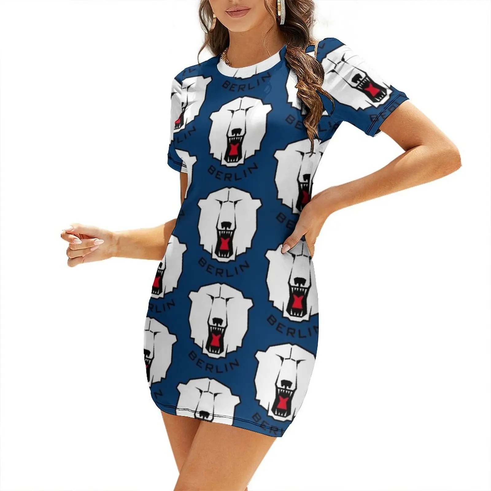 

Eisbren Berlin Short-Sleeved Dress Woman clothing elegant women's dresses for wedding dress party night cute dress