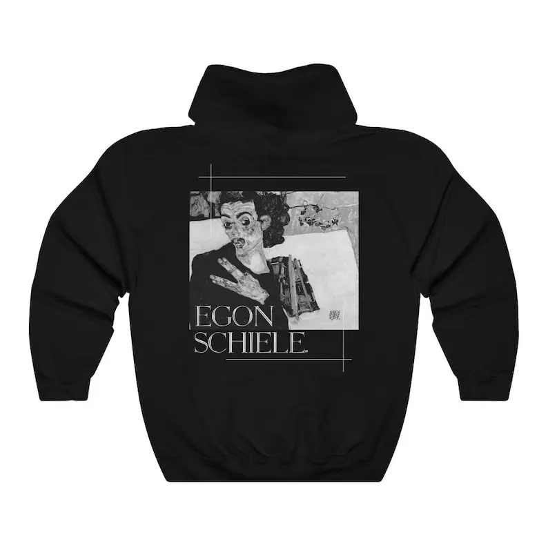 Egon Schiele hoodie - Aesthetic Art vintage hoodie Unisex - Impressionism Hoodie