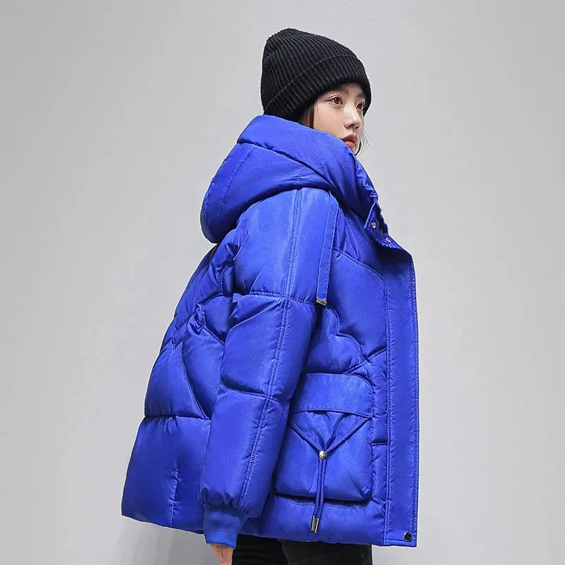 

Women's Parkas Nice New Winter Jacket Long Sleeves Hooded Cotton Padded Parka Female Jacket Casual Windproof Puffer Coat Outwear