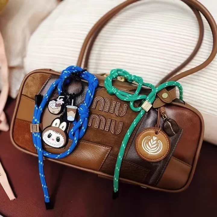 

Miu handmade couple hand rope temperament pendant lanyard colored woven rope bracelet