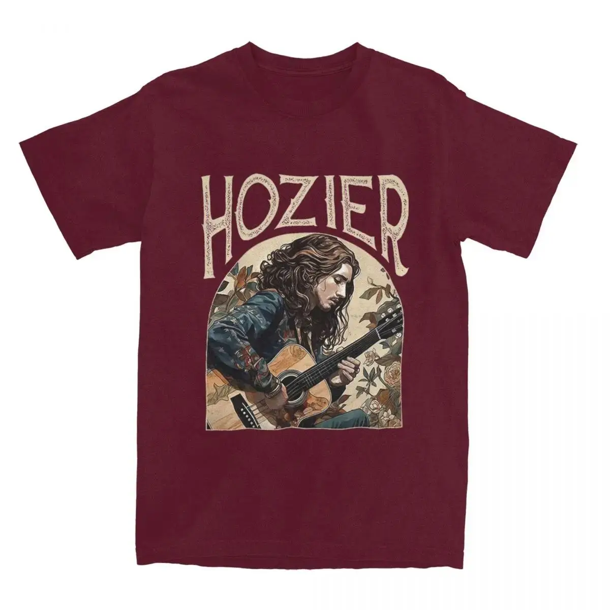 Hozier Music T Shirt for Men Women Pure Cotton Humor T-Shirts Round Neck Unreal Unearth Tees Short Sleeve Clothing Gift Idea