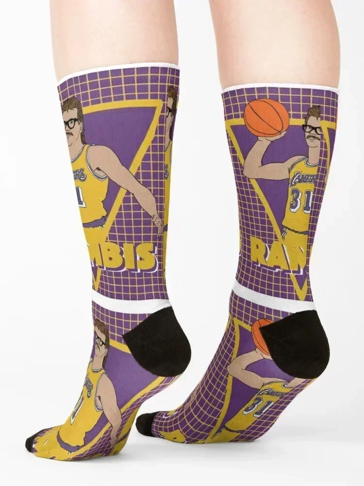 Kurt Rambis Graphic Socks men cotton high quality New year's Wholesale golf Socks For Men Women's