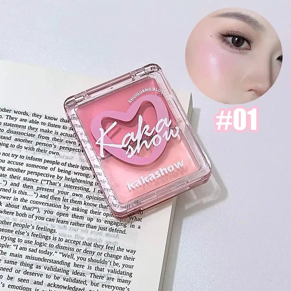 Hot Wet High Gloss Cream Highlighter Palette Face Contour Jelly Makeup Natural Illuminate Watery Skin Paste Blush Love Brig H6Q8