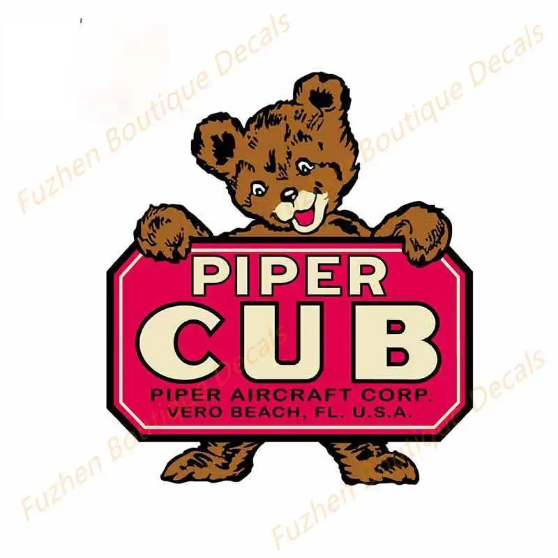 

Fuzhen Boutique Decals Exterior Accessories Piper Cub Personality Creative Car Stickers Fashion Occlusion Scratch DIY Decal