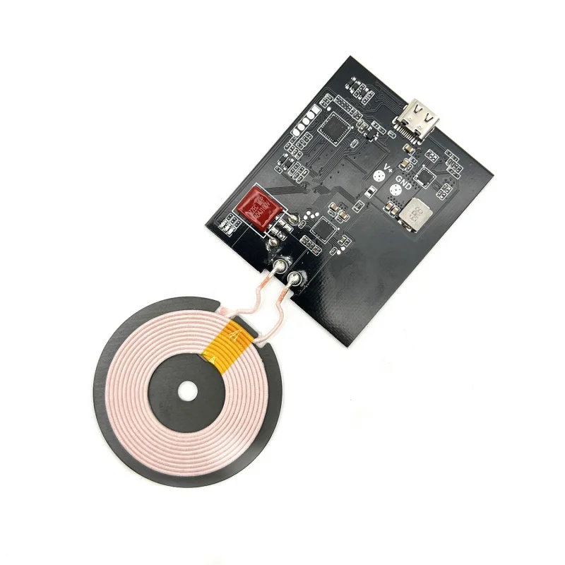 

Custom 12V 24V 36V fast wireless charging module pcba board coil transmitter receiver wireless module