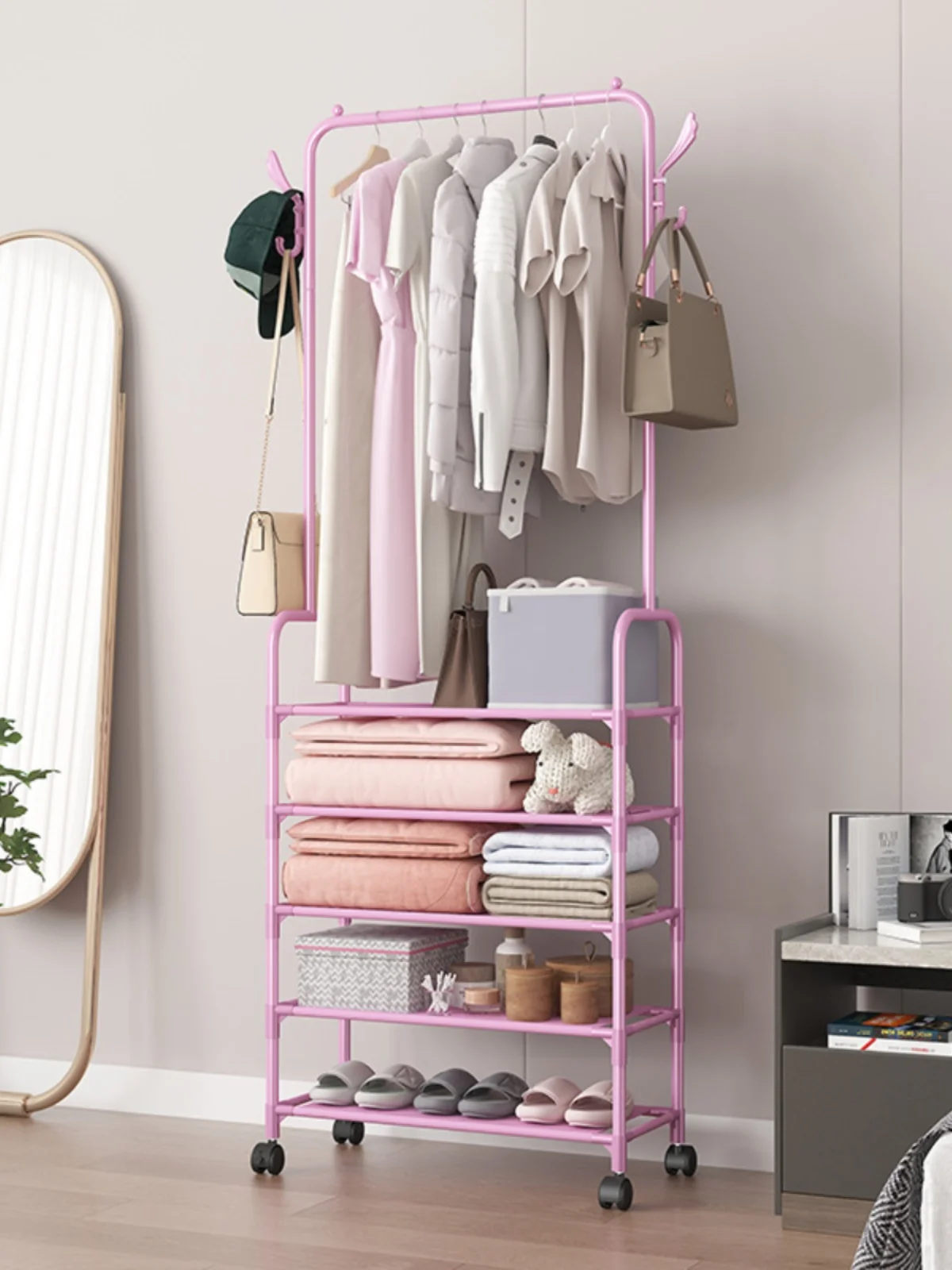 

Multifunctional oe Hat Ra Multi-layer Combination Storage Ra Coat Ra Bedroom Entrance Inteated Storage Organizer