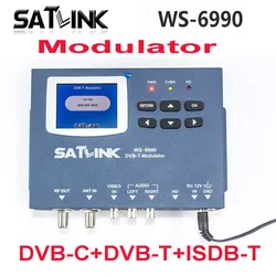 Satlink WS-6990 HD, AV input single-channel DVB-T DVB-C ISDB-T Modulator Compact Modulator