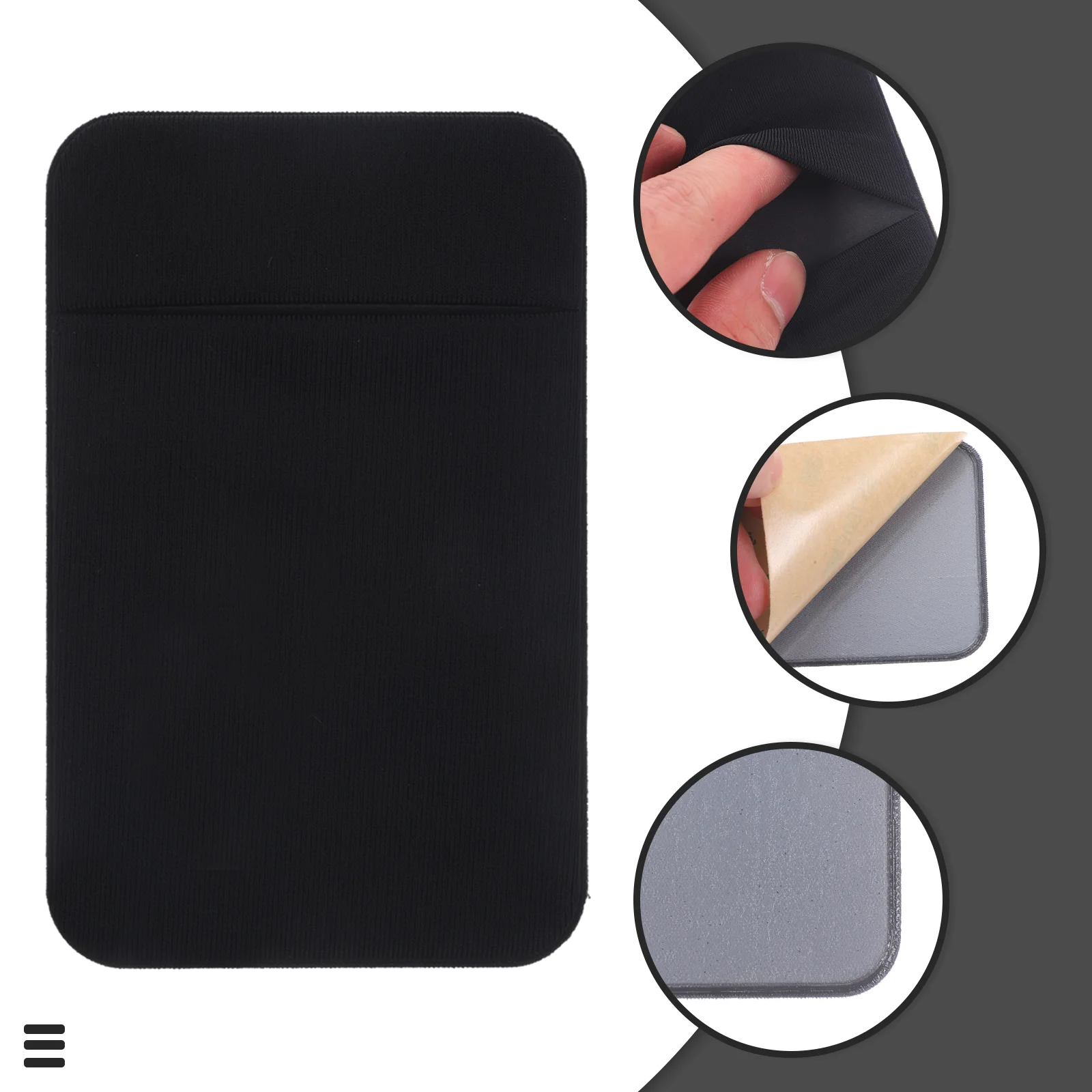 2 Pcs Mobile Phone Back Sticker Wallet Smartphone Card Holder Non Strong Adhesive Universal Cellphone Stand Bag Credit