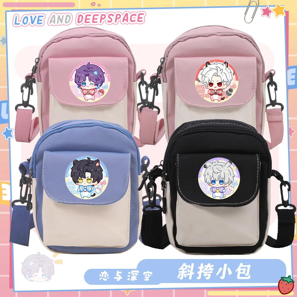 Anime Love and Deepspace Sylus Rafayel Zayne Xavier Cosplay Messenger Bag Cartoon Versipacks Sling Bags Cross Body Xmas Gift