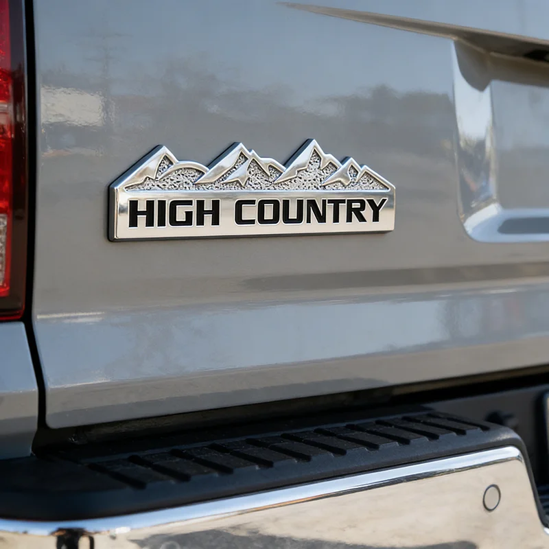 Für SUV Off Road HIGH COUNTRY Snow Mountain Emblem Auto Motorhaube Kotflügel Kofferraum Hinten Aufkleber Abzeichen Aufkleber