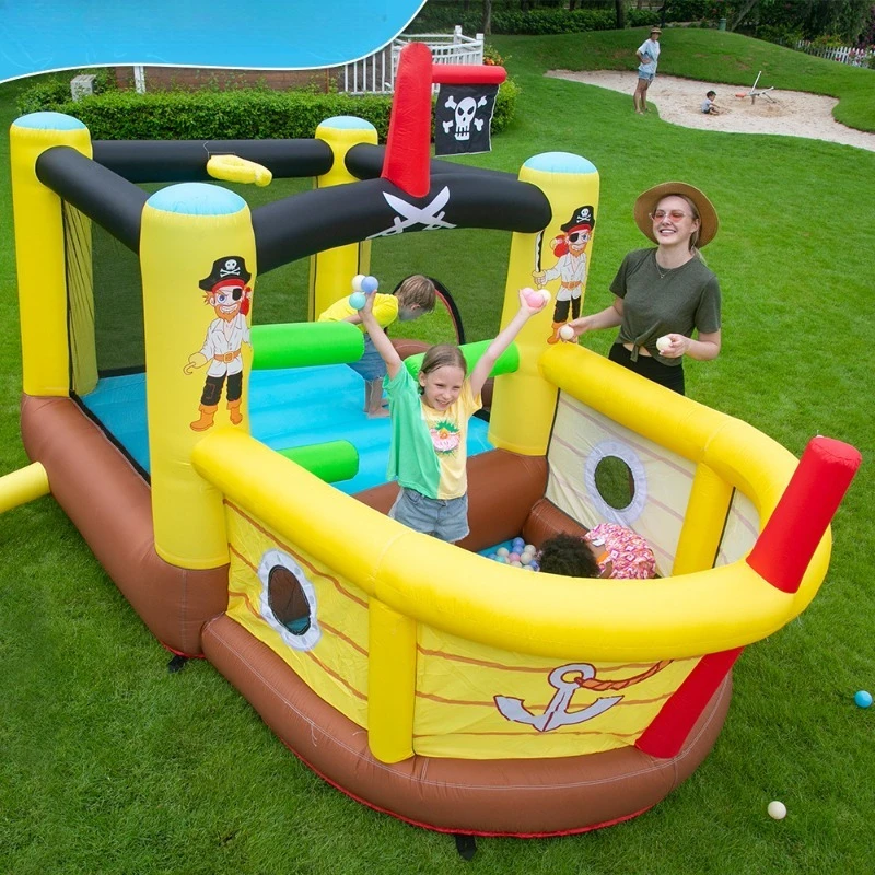Inflatable Castle Combo Bounce House Slide Kids Playground Backyard Party Home Indoor Outdoor Safety Non Slip Playground
