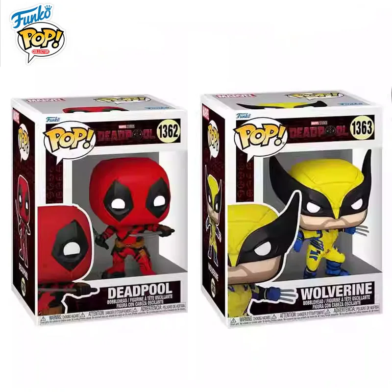 

Funko POP Original Deadpool Anime Figure Wolverine Action Figure Toys for Boys Girls Kids Gift Collectible Model Ornaments