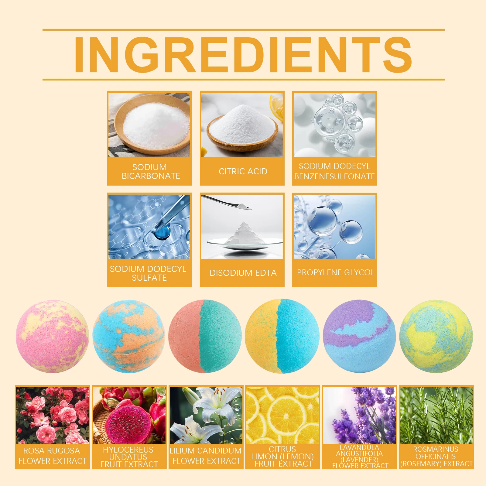 Rose Bath Salt Balls Gentle Moisturizing Body Skin Care Relaxing Spa Natural Handmade Bath Salts Gift Set Long-Lasting Fragrance