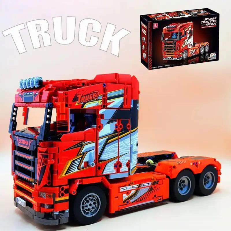 

В НАЛИЧИИ: Технический конструктор MOC «Тяжелый грузовик» на радиоуправлении, модель для сборки, игрушки для детей, подарочный набор